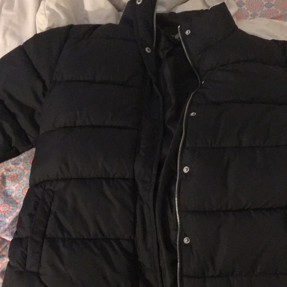 Forever 21 black bubble coat
